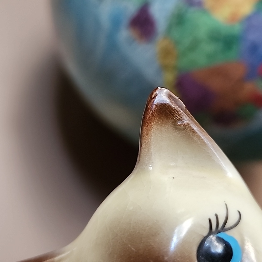 Vintage MCM siamese cat figurine - Picture 12 of 16